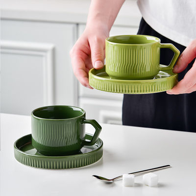 Custom Printed Porcelain Tea Cup And Saucer Set Perfect Gift For Coffee Enthusiasts