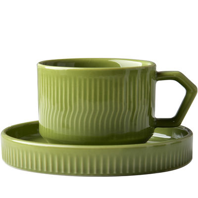 Custom Printed Porcelain Tea Cup And Saucer Set Perfect Gift For Coffee Enthusiasts