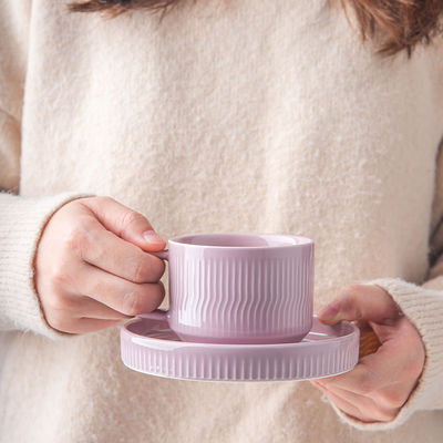 Custom Printed Porcelain Tea Cup And Saucer Set Perfect Gift For Coffee Enthusiasts