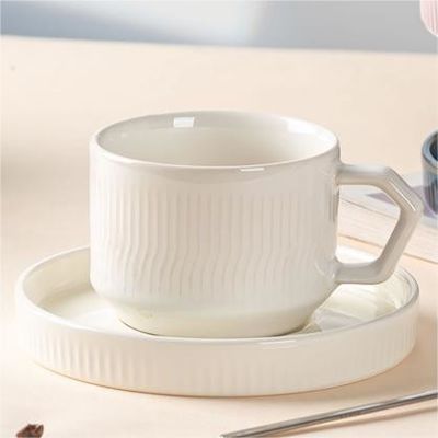 Custom Printed Porcelain Tea Cup And Saucer Set Perfect Gift For Coffee Enthusiasts